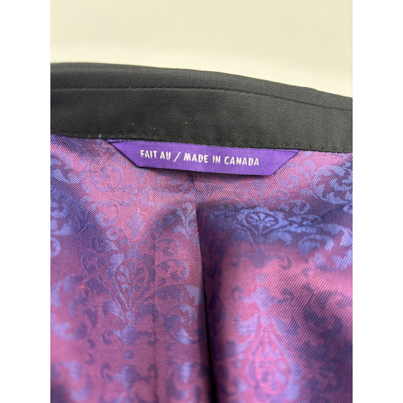 Ted Baker Endurance Mens Black Double Button Long Sleeve Blazer Jacket Size 42 - Picture 8 of 8